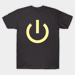 Off button - yellow T-Shirt